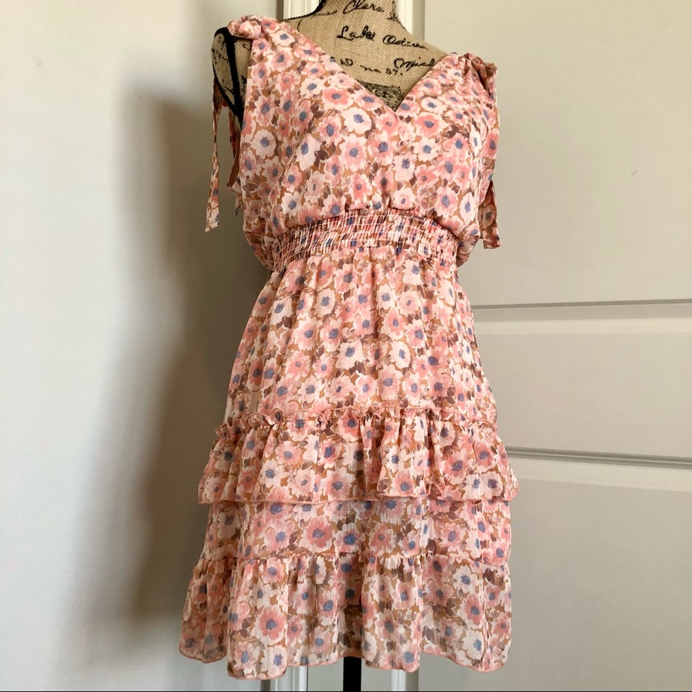 Adorable Whimsical Floral Mini Dress
